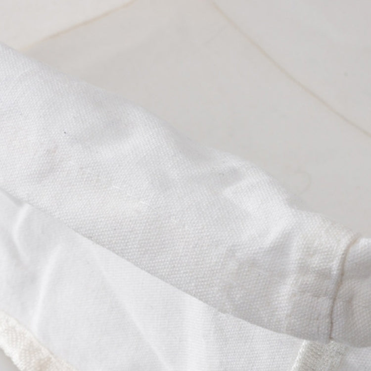 Wrought Iron Tabletop Snack Storage Box Sundries With Cloth Storage Basket