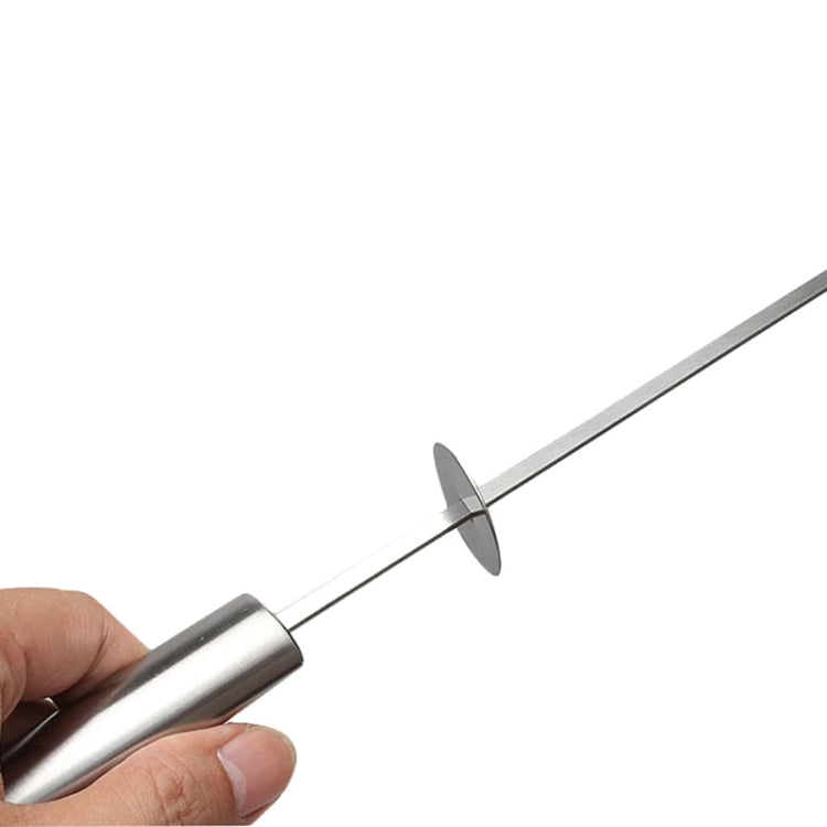 5 PCS Barbecue Pin With Handle BBQ Stainless Steel Grill Skewer Grill Pin With Heat-proof Handle