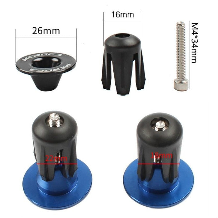 1pair MEROCA Mountain Bike Expansion Lock Bar Plug Road Bike Bicycle Bar Plug End Cover