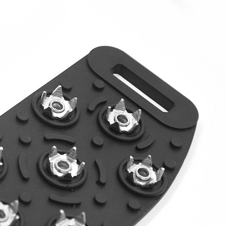 DM-1601 1pair Outdoor Mountaineering Snow Ice Surface 7-tooth Crampons Zinc Alloy Spikes Silicone Anti-skid Shoe Covers