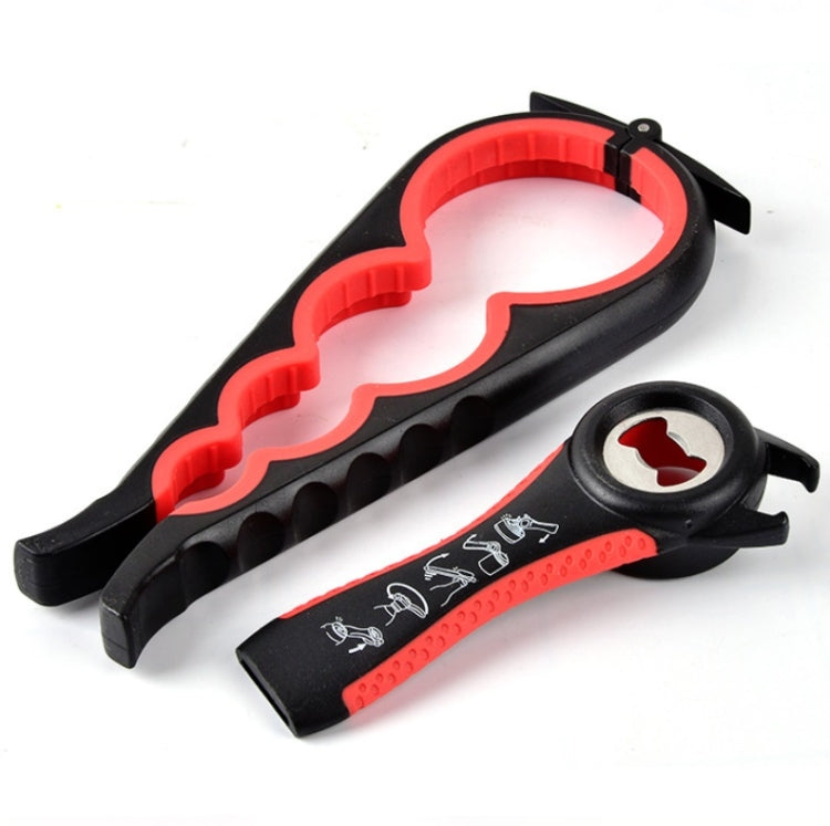 2pcs / Set Five-in-one Can Opener + Four-in-one Multi-function Bottle Opener Set