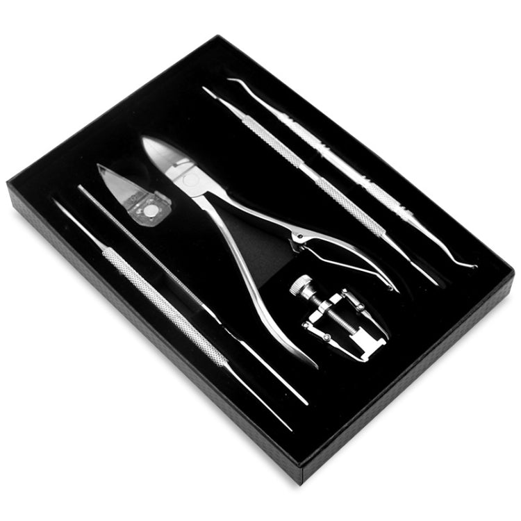 7 In 1 Stainless Steel Chick Pliers Nail Clippers Corrector Nail Picker Tool