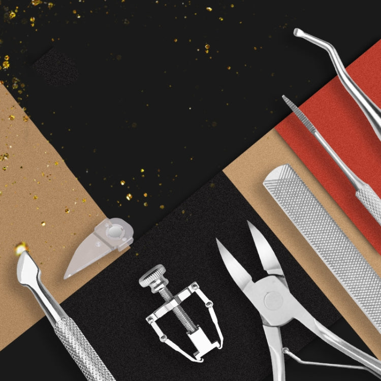 7 In 1 Stainless Steel Chick Pliers Nail Clippers Corrector Nail Picker Tool