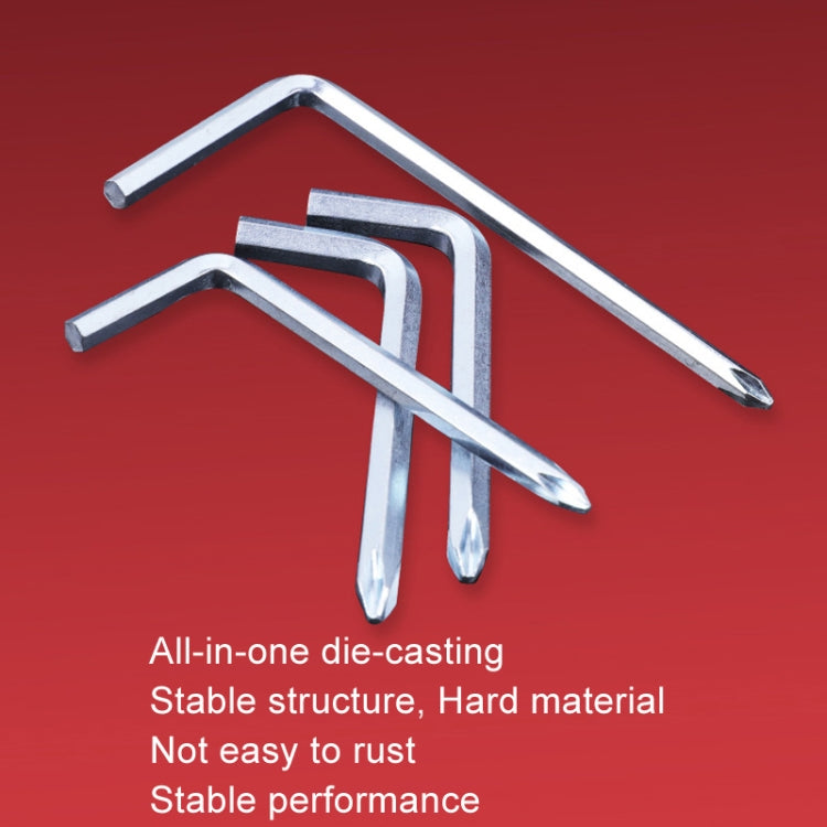 10pcs Screwdriver Hexagonal Wrench Scooter Repair Tools Cross Bit, Specification:4mm, Material:45 Steel