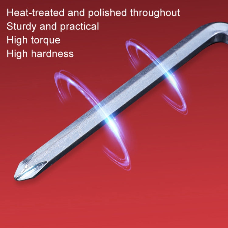 10pcs Screwdriver Hexagonal Wrench Scooter Repair Tools Cross Bit, Specification:4mm, Material:45 Steel