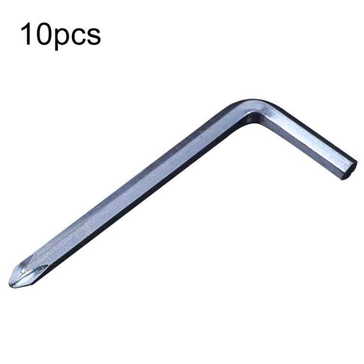 10pcs Screwdriver Hexagonal Wrench Scooter Repair Tools Cross Bit, Specification:4mm, Material:45 Steel