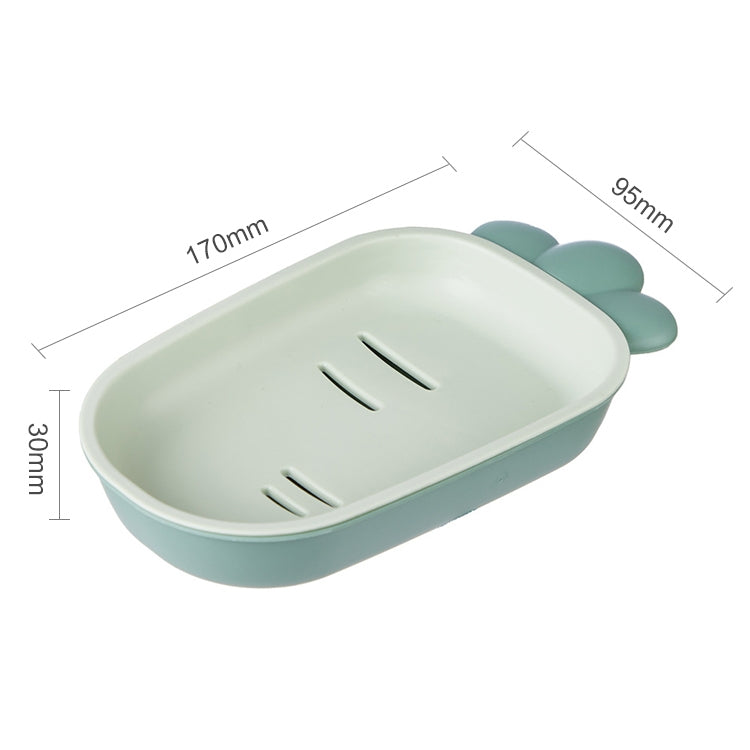 3 PCS Creative Cute Drain Double-layer Household Toilet Soap Box with Lid Soap Holder