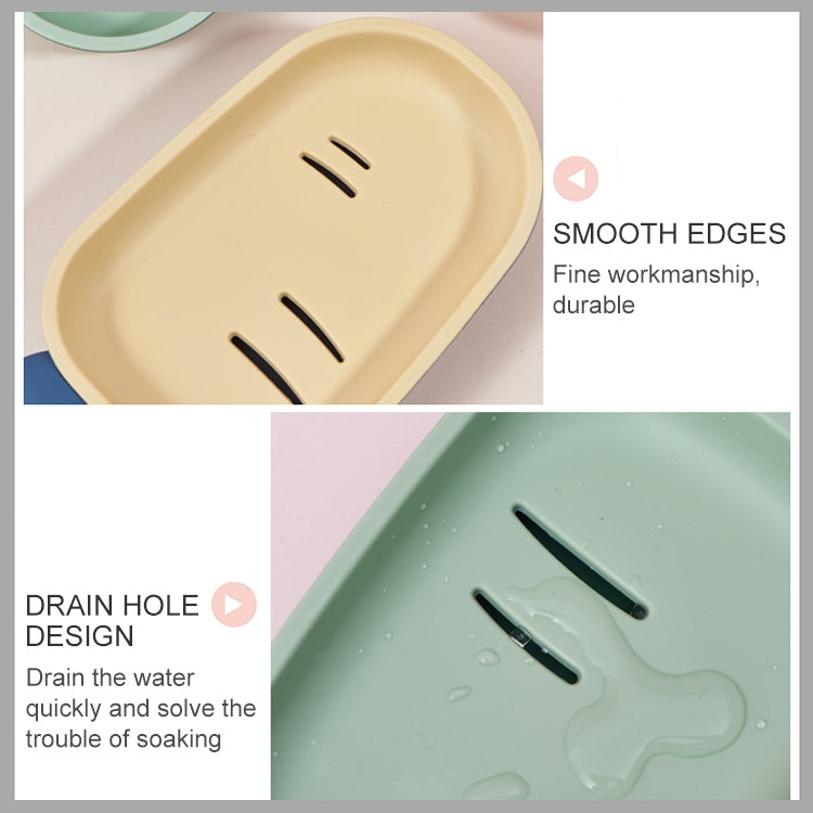 3 PCS Creative Cute Drain Double-layer Household Toilet Soap Box with Lid Soap Holder