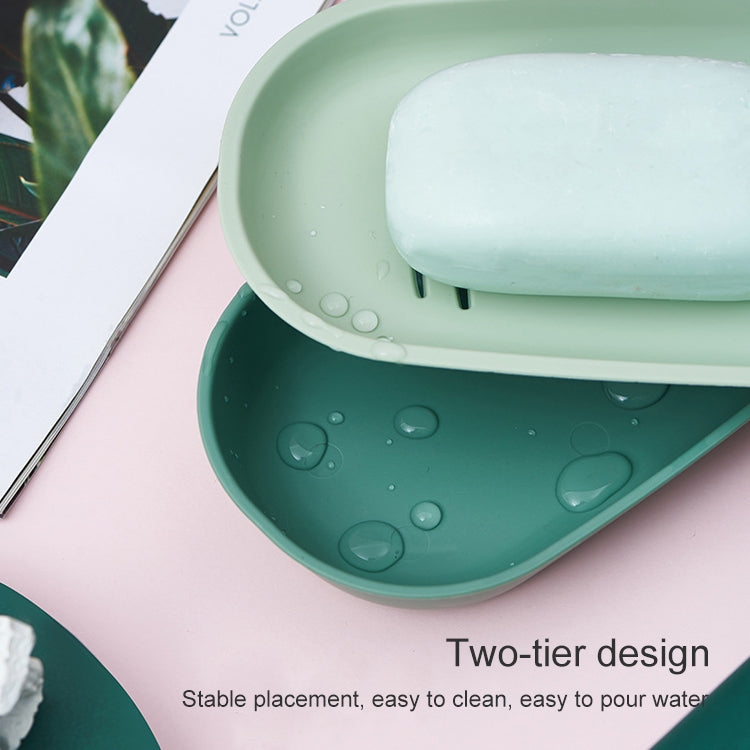 3 PCS Creative Cute Drain Double-layer Household Toilet Soap Box with Lid Soap Holder