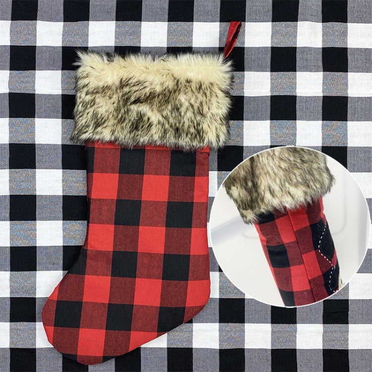 Christmas Ornaments Burlap Socks Candy Socks Gift Bag