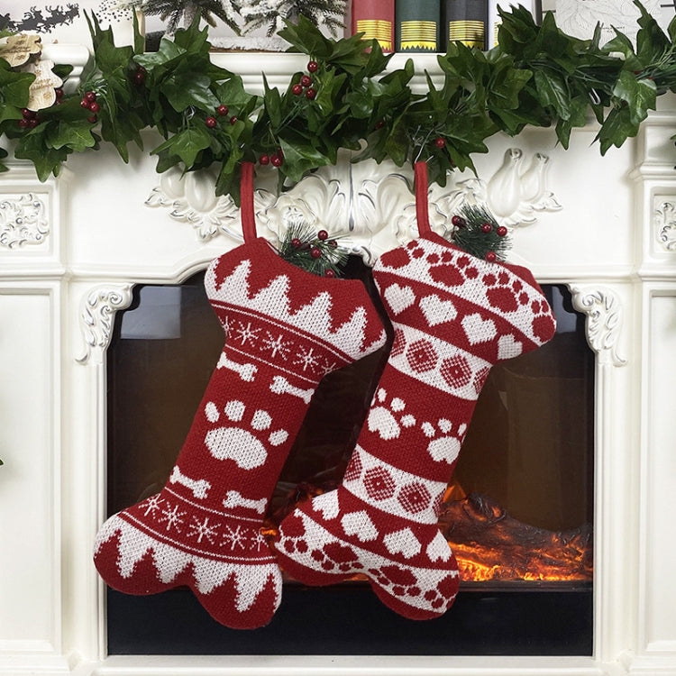 Christmas Decorations Christmas Bone Socks Gift Bag Pendant