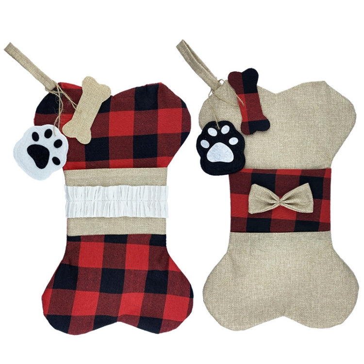 Christmas Decorations Christmas Socks Gift Bags Bones Pets Pendants