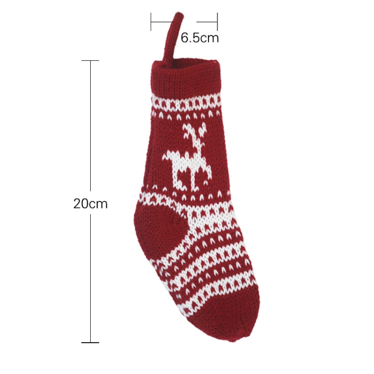 Christmas Decorations Christmas Socks Knitted Wool Socks Gift Bags