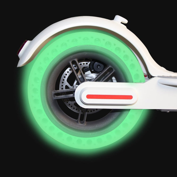 M0137 For Xiaomi Mijia M365 Electric Scooter Accessories 8.5 inch Shock-absorbing Pattern Honeycomb Solid Tire Fluorescent Tire