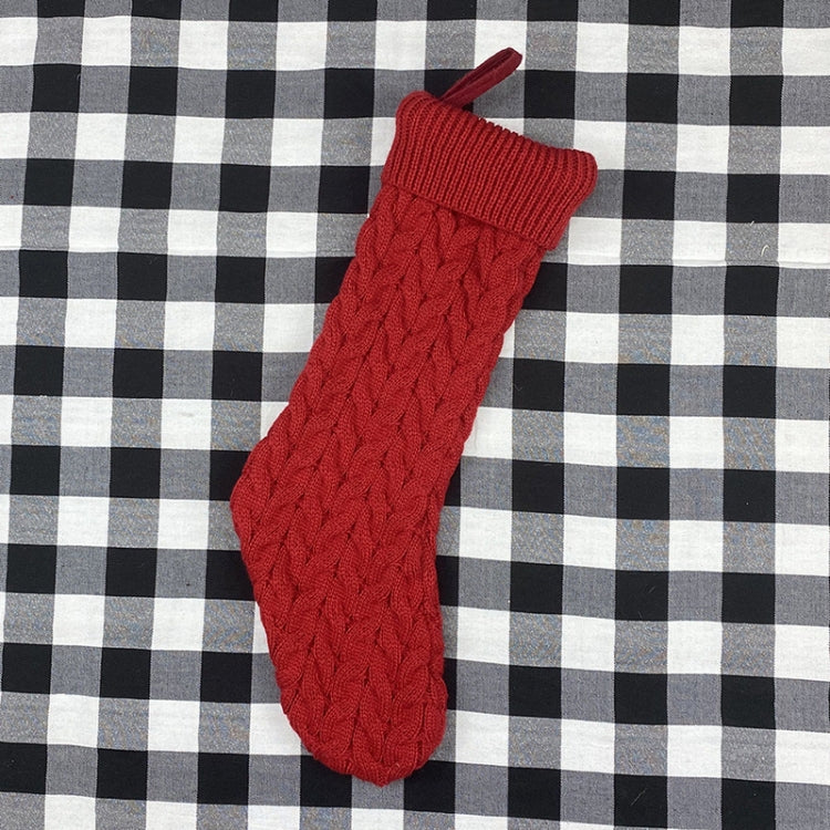 Knitted Woolen Gift Bags Christmas Socks Christmas Pendants Ornaments