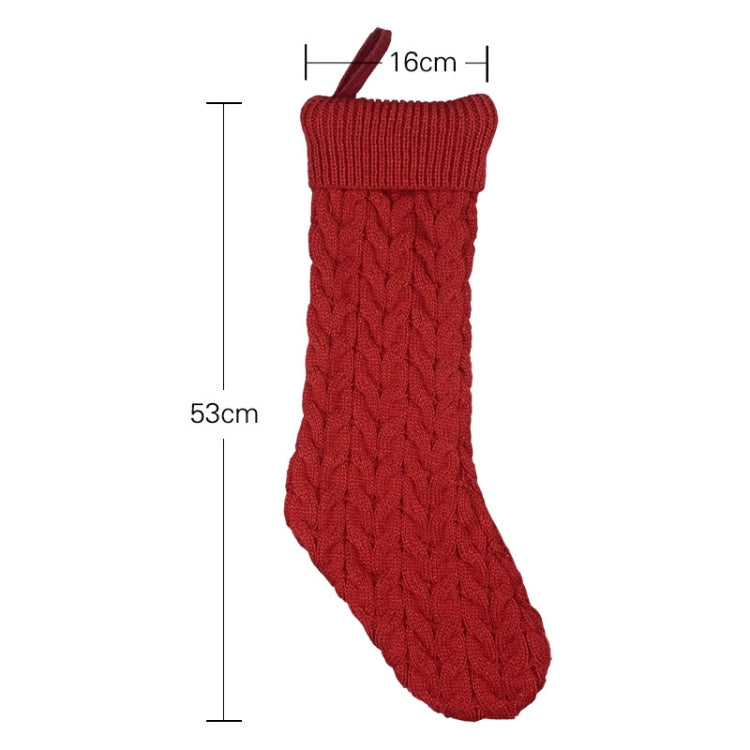 Knitted Woolen Gift Bags Christmas Socks Christmas Pendants Ornaments