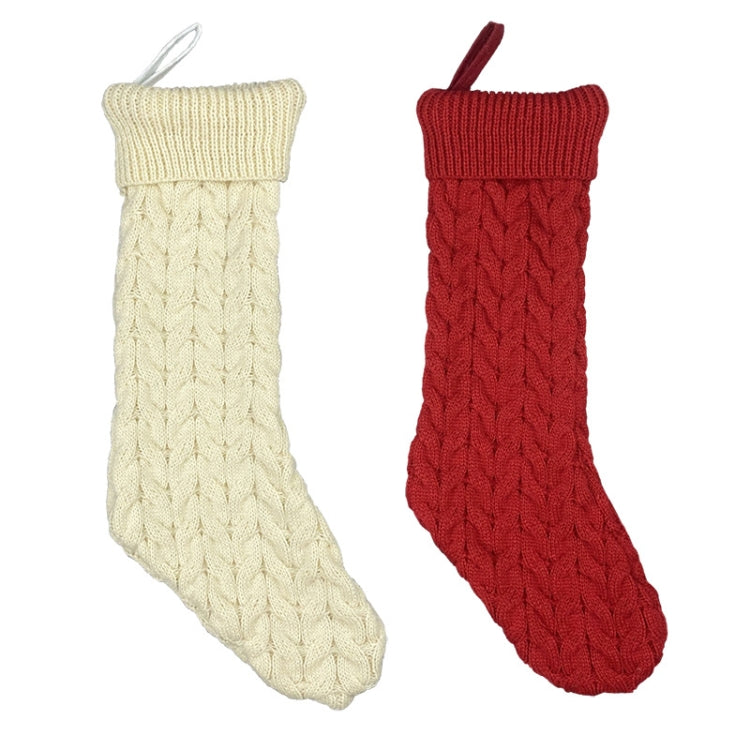 Knitted Woolen Gift Bags Christmas Socks Christmas Pendants Ornaments