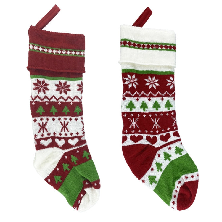 Christmas Decoration Christmas Woolen Socks Gift Bags Children Candy Bags