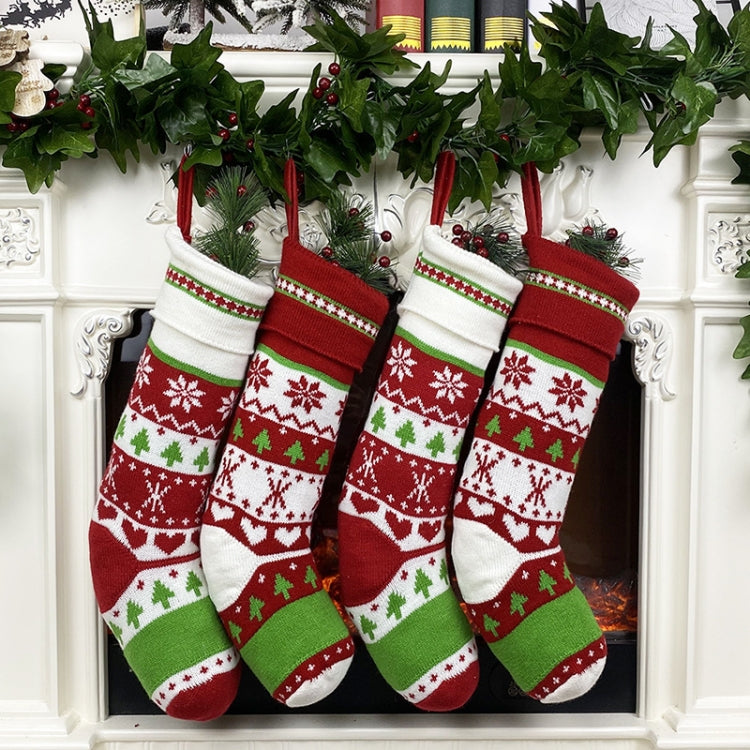 Christmas Decoration Christmas Woolen Socks Gift Bags Children Candy Bags