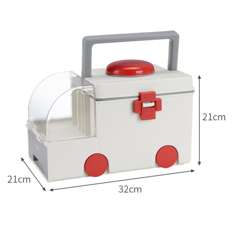 Ambulance First Aid Box Family Medicine Box Household Large Double-layer Medicine Box