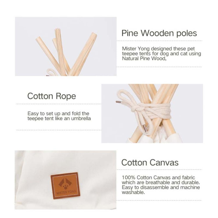 Pure White Pet Tent Nest For Small And Medium Dogs and Cats Foldable Playhouse