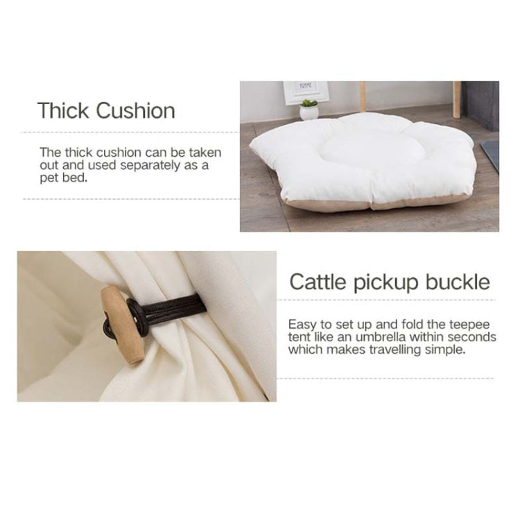 Pure White Pet Tent Nest For Small And Medium Dogs and Cats Foldable Playhouse