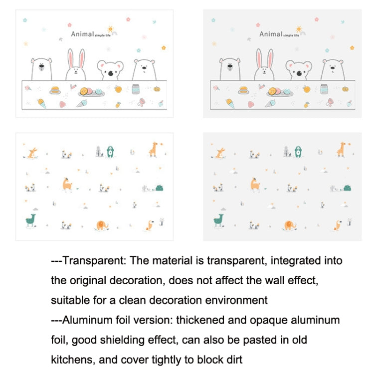 5 PCS Kitchen Cabinet Stove Range Hood Oil-Proof Self-Adhesive Sticker