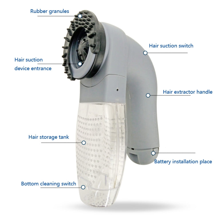 Pet Hair Suction Device Electric Massage Cleaning Vacuum Cleaner Pet Hair Sticking Device