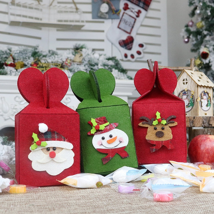 Foldable Apple Gift Packaging Bag Creative Non-Woven Bag Christmas Decoration