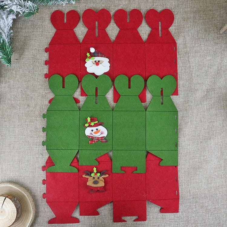 Foldable Apple Gift Packaging Bag Creative Non-Woven Bag Christmas Decoration