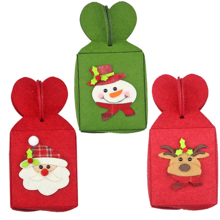 Foldable Apple Gift Packaging Bag Creative Non-Woven Bag Christmas Decoration