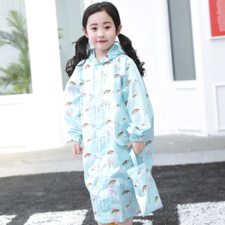 Cartoon Children Raincoats Waterproof Raincoat with Schoolbag