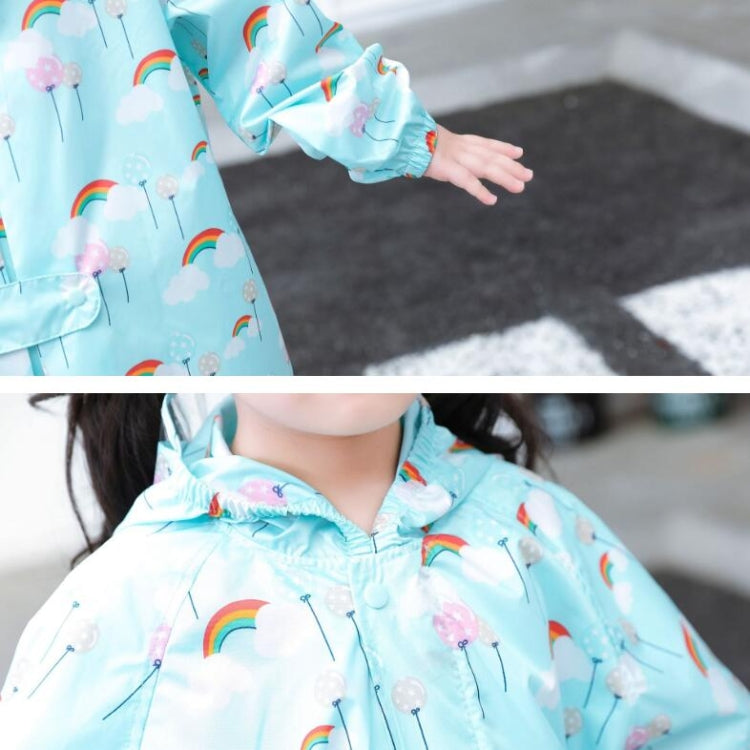 Cartoon Children Raincoats Waterproof Raincoat with Schoolbag