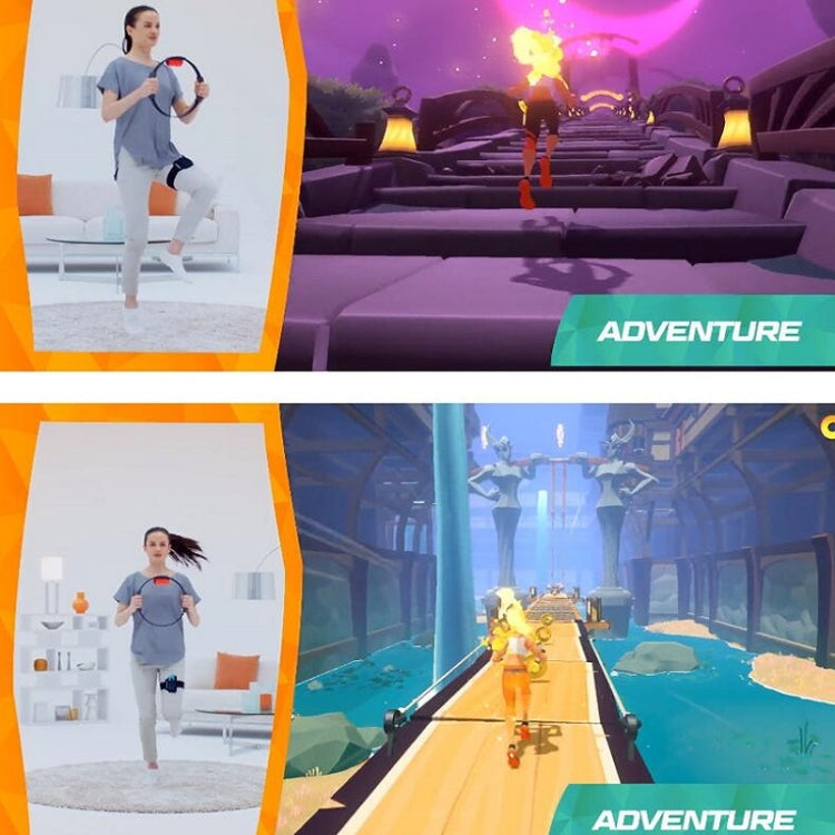 Game Fitness Ring Sports Fitness Ring + Leg Strap For Nintendo NS