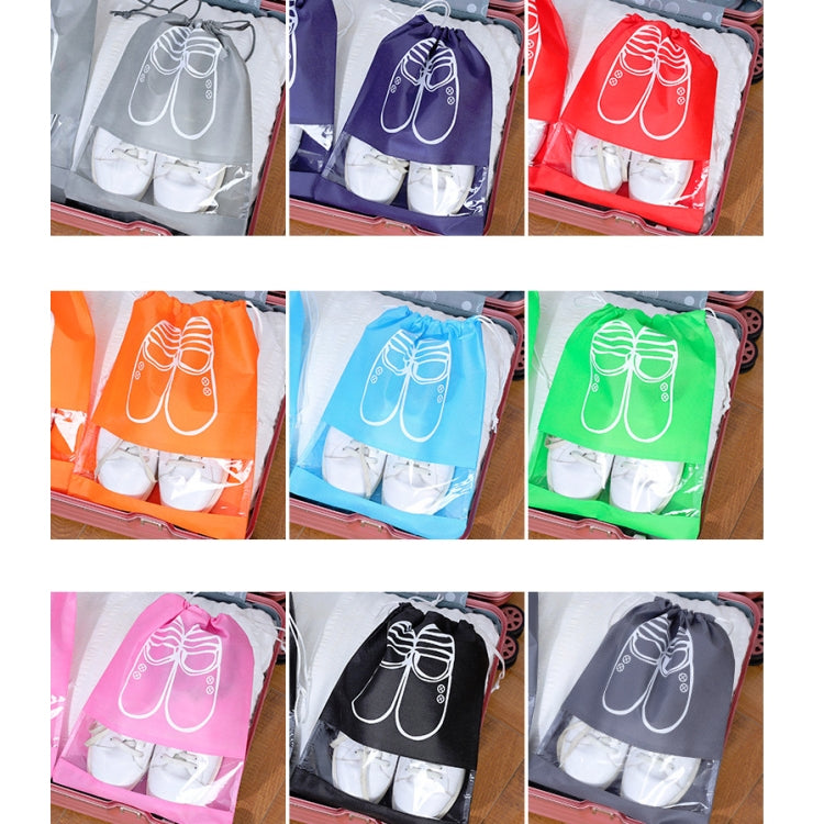 2pcs Travel Shoe Beam Storage Bag Waterproof Portable Large Capacity Shoe Bag Random Colour