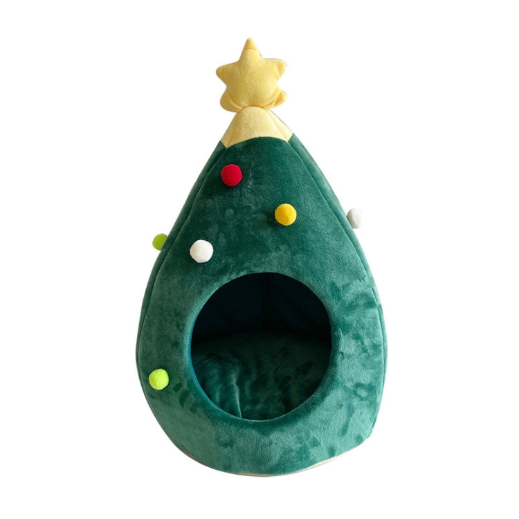 Christmas Tree Pet House Warm Winter Pet Supplies