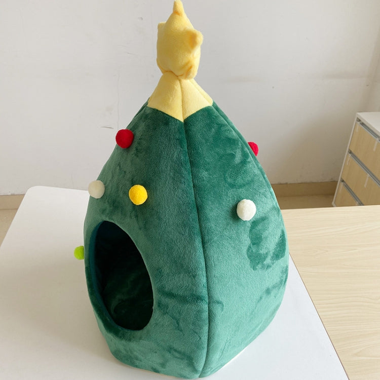 Christmas Tree Pet House Warm Winter Pet Supplies