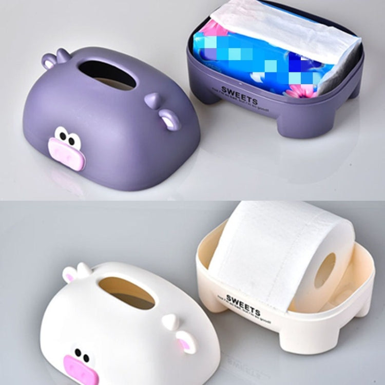 Cartoon Calf Tissue Box Household Desktop Roll Paper Tube