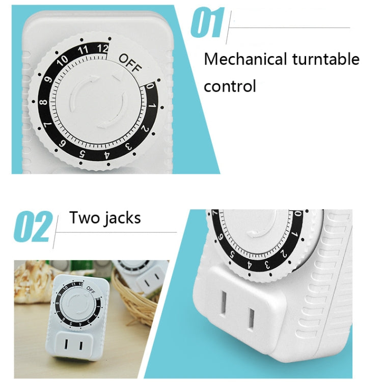 2 PCS ChangXin Electric Vehicle Timer Charger Mechanical Timer Socket Countdown Off Timer Socket