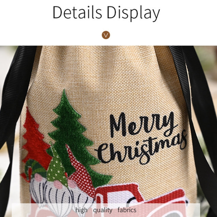 Christmas Decorations Imitation Linen Wine Bottle Cover