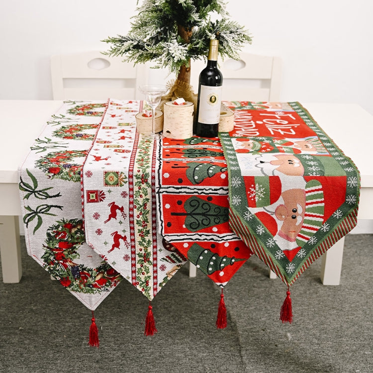 Creative Christmas Home Decoration Items Knitted Tablecloth Dining Table