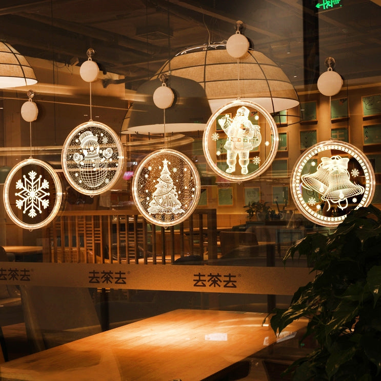 Christmas Decoration Light LED Holiday 3D Hanging Lamp
