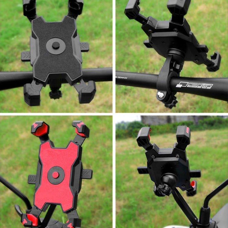 Electric Bicycle Mobile Phone Holder Can Be Rotated 360-degree Mobile Phone Holder Four-way Adjustment Bracket for Motorcycle