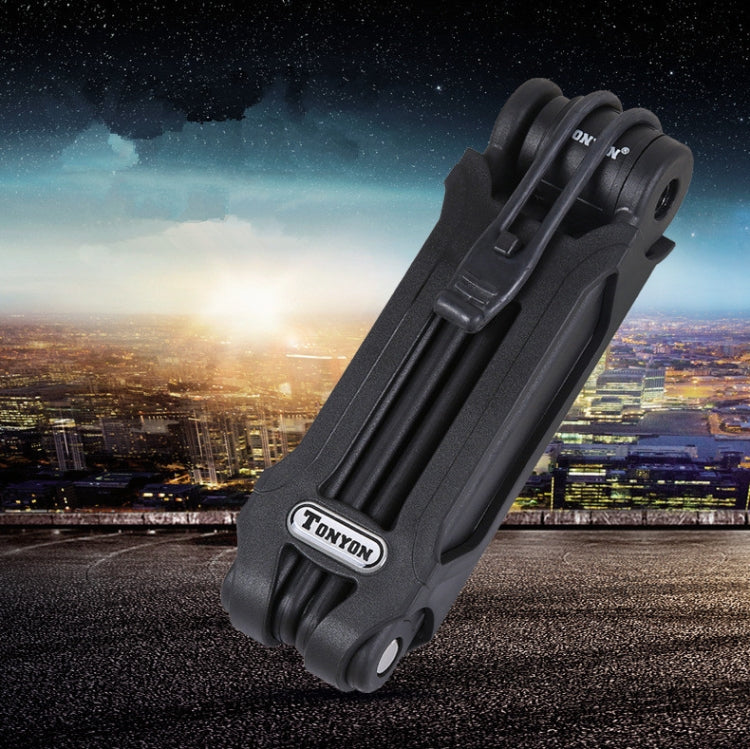 Tonyon Universal Anti-hydraulic Scissors Bicycle Lock Four-section Folding Mountain Bike Lock