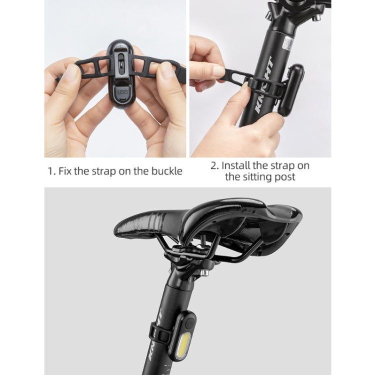 GOOFY DT-6005 Bike Light USB Rechargeable Tail Light Mountain Bike Night Warning LED Light