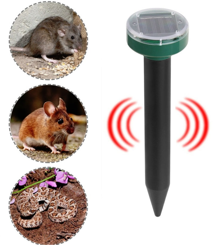 Solar Mouse Repeller Ultrasonic LED Manor Farm Rice Field Mouse Repeller Snake Repeller