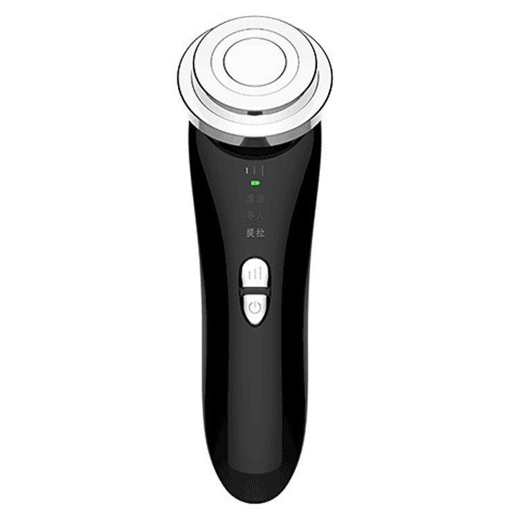 Facial Electronic Beauty Instrument Ultrasonic Ion Red And Blue Color Light Introduction Instrument