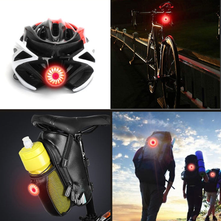 Bicycle Smart Sensor Brake Light USB Tail Light Warning Light