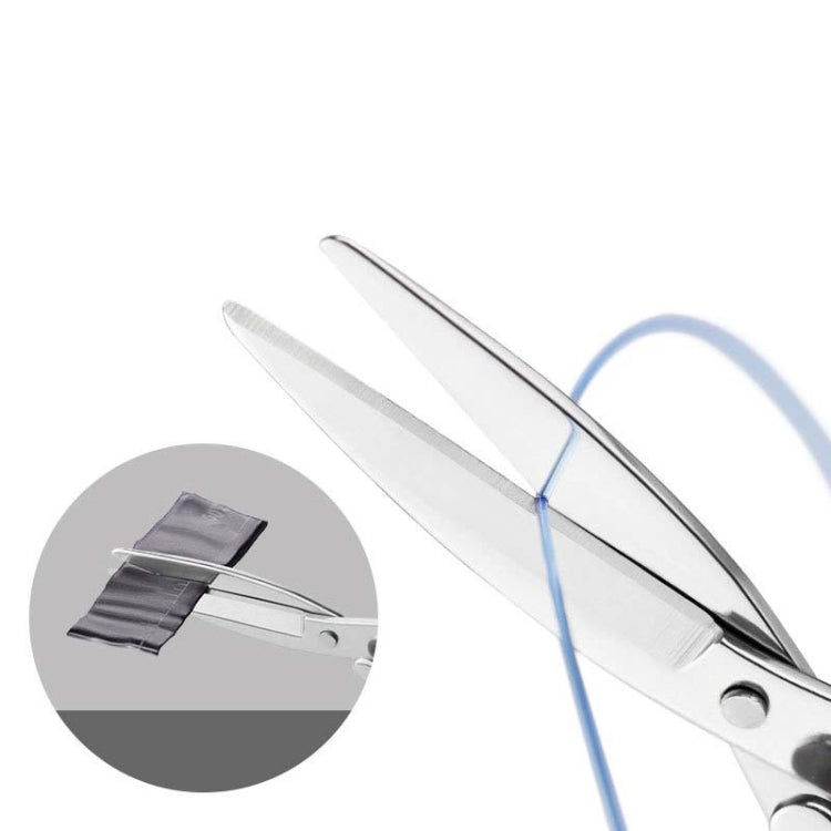 5 PCS Fishing Special Scissors Foldable Stainless Steel Fishing Tackle, Style:Plastic Handle, Color:Color Random Delivery