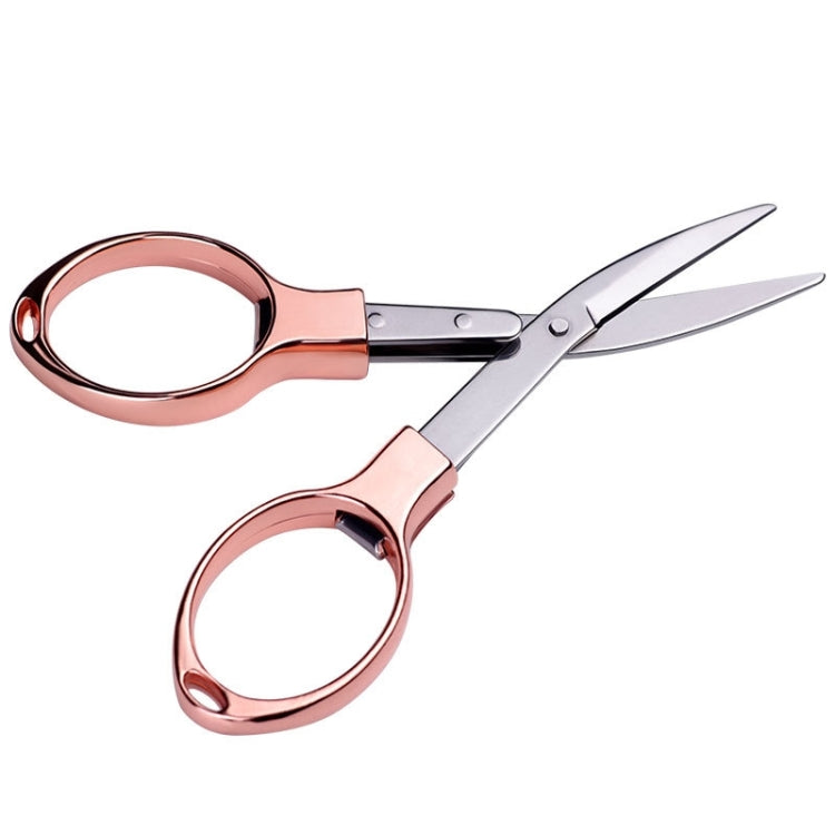 5 PCS Fishing Special Scissors Foldable Stainless Steel Fishing Tackle, Style:Plastic Handle, Color:Color Random Delivery